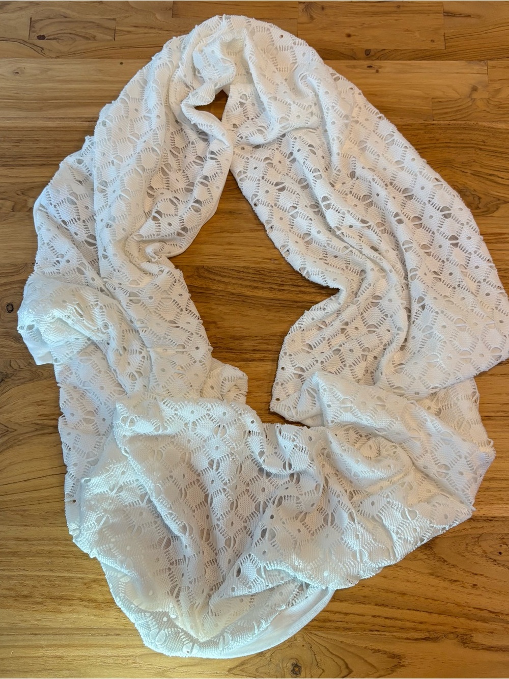 Old Navy White Lace Infinity Scarf
